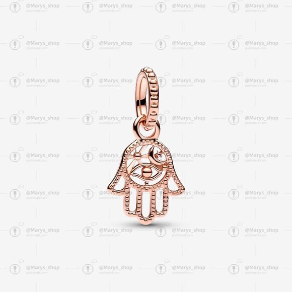 Pandora Protective Hamsa Hand Dangle Charm - Picture 1 of 5
